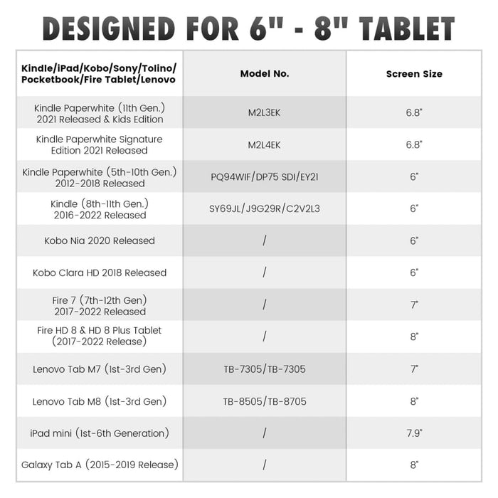 6-8’ High-elasticity Hand Strap for Kindle Ereaders Fire