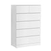 6 Chest of Drawers - Pepe White
