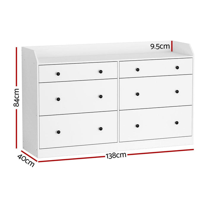 6 Chest of Drawers - Pete White