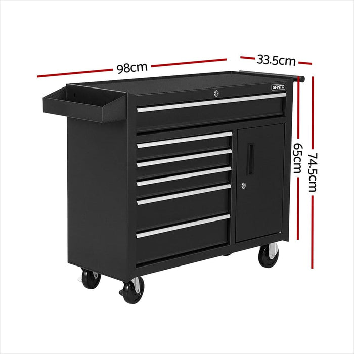 6 Drawer Tool Box Chest Cabinet Toolbox Storage Garage