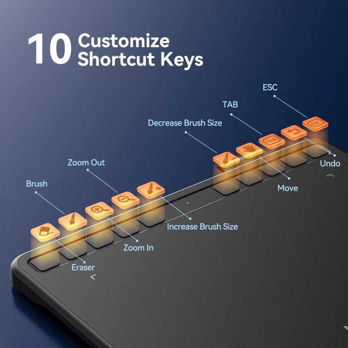 6 Graphic Tablet With 8192 Stylus For Laptop