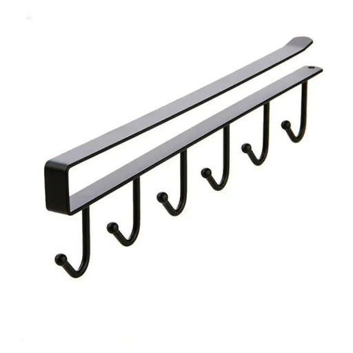 6 Hook Mug Holder For Kitchen Cabinet Storage