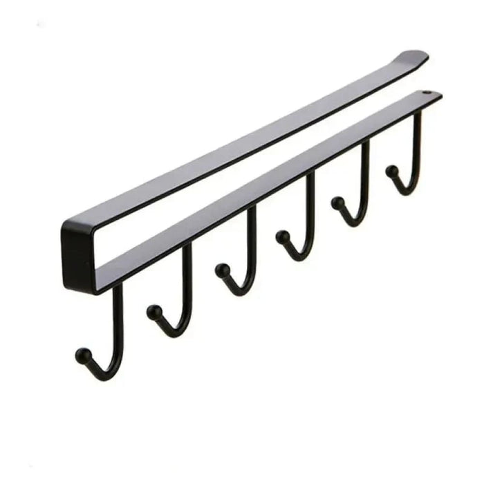 6 Hook Mug Holder For Kitchen Cabinet Storage