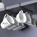 6 Hook Mug Holder For Kitchen Cabinet Storage