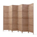 6 Panel Light-weight Room Divider Screen with Hand-woven