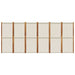 6-panel Room Divider Light Grey 420x180 Cm Abbttpn