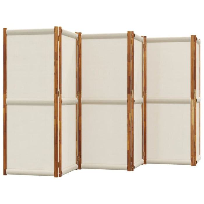 6-panel Room Divider Light Grey 420x180 Cm Abbttpn