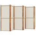 6-panel Room Divider Light Grey 420x180 Cm Abbttpn