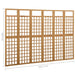 6 Panel Room Divider Trellis Solid Fir Wood Gl52161