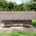 6 Piece Garden Lounge Set with Cushions Anthracite Poly