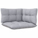 6 Piece Garden Lounge Set with Grey Cushions Solid Pinewood