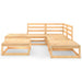 6 Piece Garden Lounge Set Solid Pinewood Tbipakk