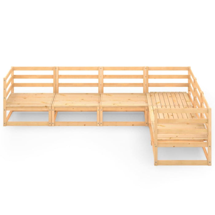 6 Piece Garden Lounge Set Solid Pinewood Tbipita