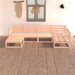 6 Piece Garden Lounge Set Solid Pinewood Tbiplna