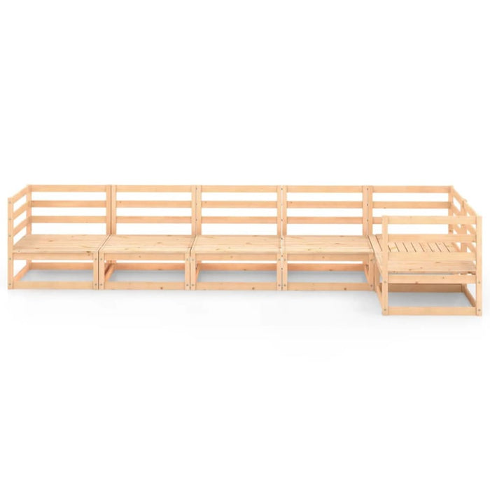 6 Piece Garden Lounge Set Solid Pinewood Tbippla