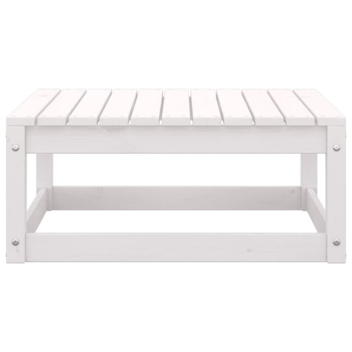 6 Piece Garden Lounge Set White Solid Pinewood Tbipitb