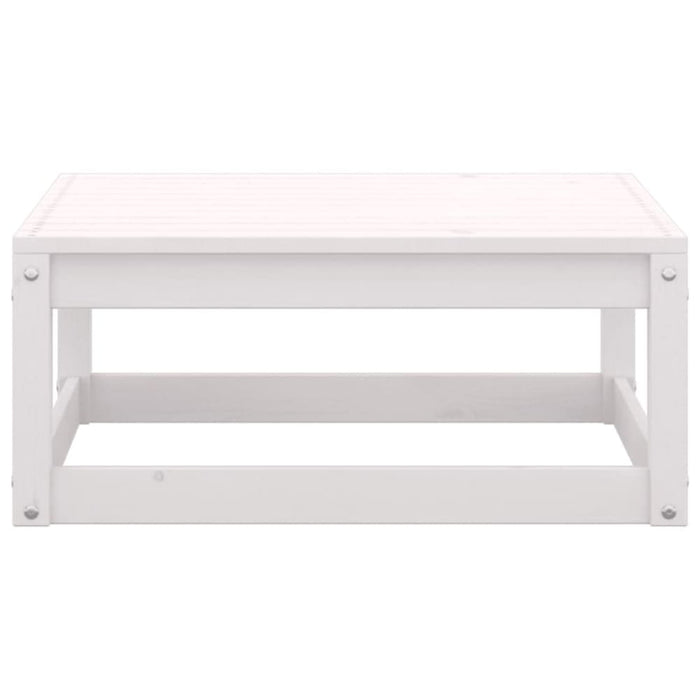 6 Piece Garden Lounge Set White Solid Pinewood Tbiplnp