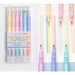 6 Piece Highlighter Set Kawaii Fluorescent Colours