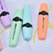6 Piece Pastel Highlighter Set Chisel Tip Flat Oblique