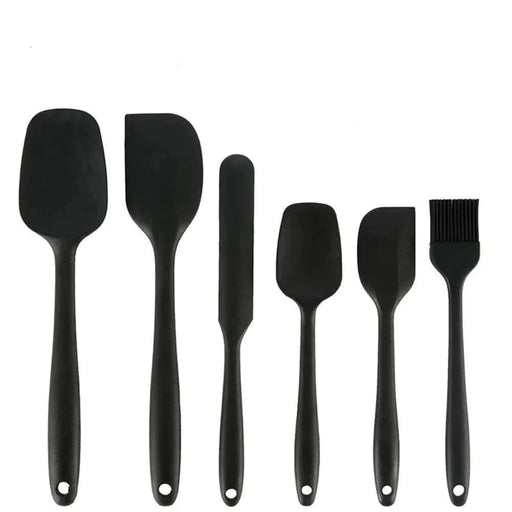 6 Piece Silicone Spatula Set For Cooking And Baking Non