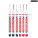 6 Pieces 20mm Long Nib Markers for Metal Perforating Pen