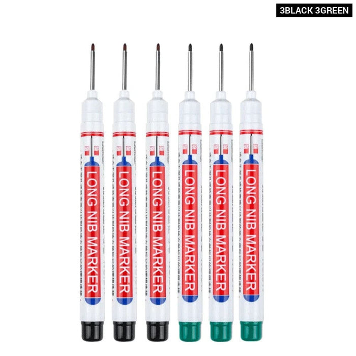 6 Pieces 20mm Long Nib Markers for Metal Perforating Pen