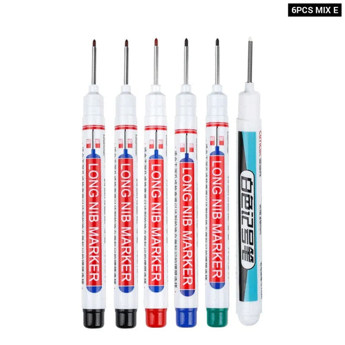 6 Pieces 20mm Long Nib Markers for Metal Perforating Pen