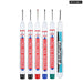 6 Pieces 20mm Long Nib Markers for Metal Perforating Pen