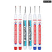 6 Pieces 20mm Long Nib Markers for Metal Perforating Pen