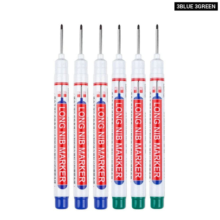 6 Pieces 20mm Long Nib Markers for Metal Perforating Pen
