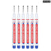6 Pieces 20mm Long Nib Markers for Metal Perforating Pen