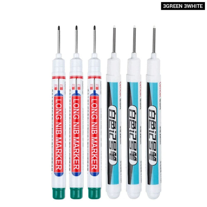 6 Pieces 20mm Long Nib Markers for Metal Perforating Pen