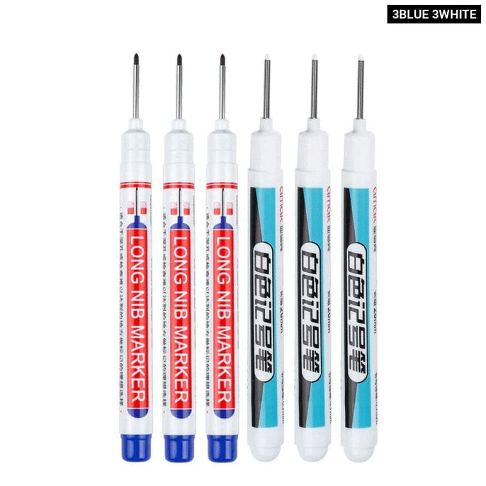 6 Pieces 20mm Long Nib Markers for Metal Perforating Pen