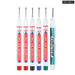 6 Pieces 20mm Long Nib Markers for Metal Perforating Pen