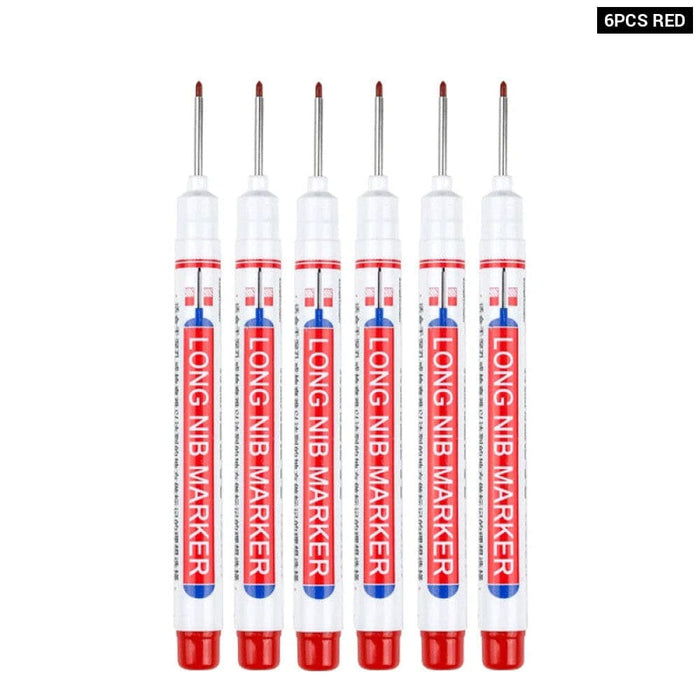6 Pieces 20mm Long Nib Markers for Metal Perforating Pen