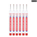 6 Pieces 20mm Long Nib Markers for Metal Perforating Pen