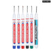 6 Pieces 20mm Long Nib Markers for Metal Perforating Pen