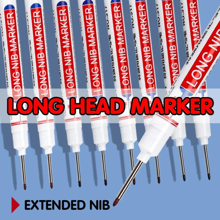 6 Pieces 20mm Long Nib Markers for Metal Perforating Pen