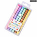 6 Pieces Candy Colour Highlighters Set Creative Fluorescent