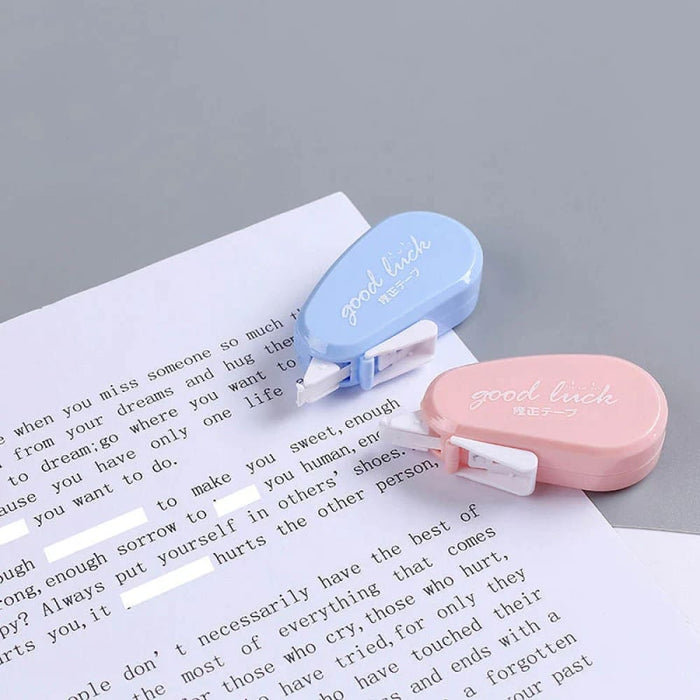 6 Pieces Correction Tape Set Solid Colour Translucent