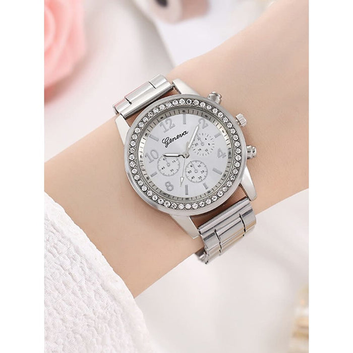 6 Pieces of Fashionable and Versatile Diamond Inlaid