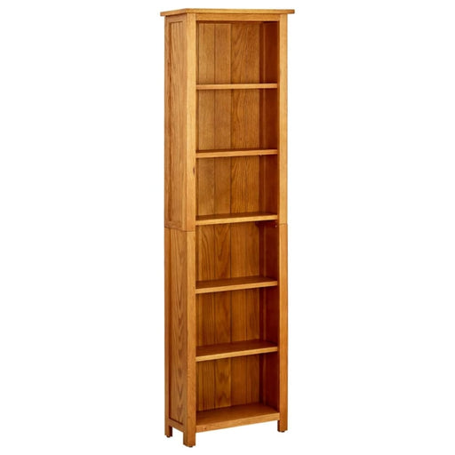 6 - tier Bookcase Solid Oak Wood Ttoiax