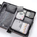 6 Pcs Travel Clothes Storage Waterproof Bags Portable