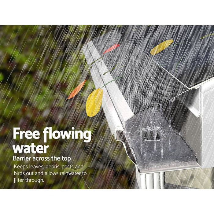 Set of 60 Gutter Guard Guards Aluminium Leaf Mesh 100x20cm