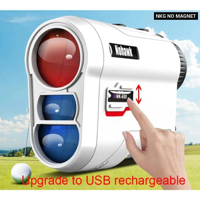 600 Yd Rechargeable Golf Rangefinder with Slope