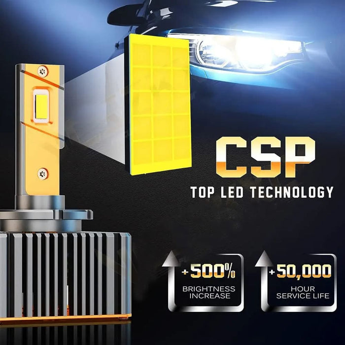 6000k Led Headlight Bulbs 500 Brighter