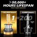 6000k Led Headlight Bulbs 500 Brighter