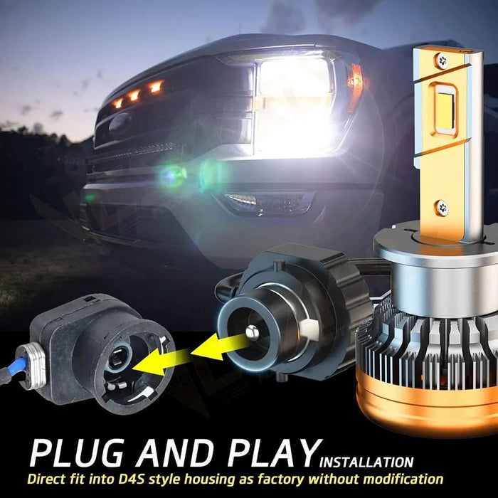 6000k Led Headlight Bulbs 500 Brighter