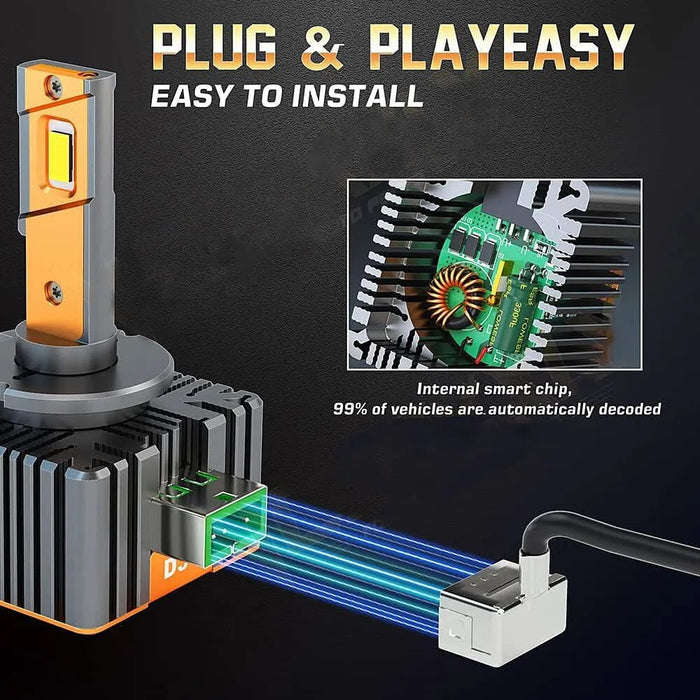 6000k Led Headlight Bulbs 500 Brighter