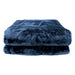 600gsm Large Double-sided Faux Mink Blanket- Navy
